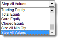 Parameter Select Item List Stepping