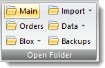 Main Menu - File Menu - Open Folder Group items