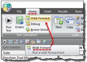 Run Walk Forward Test