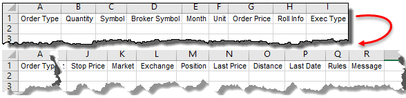 Positions & Orders Reporting Column Tiles
