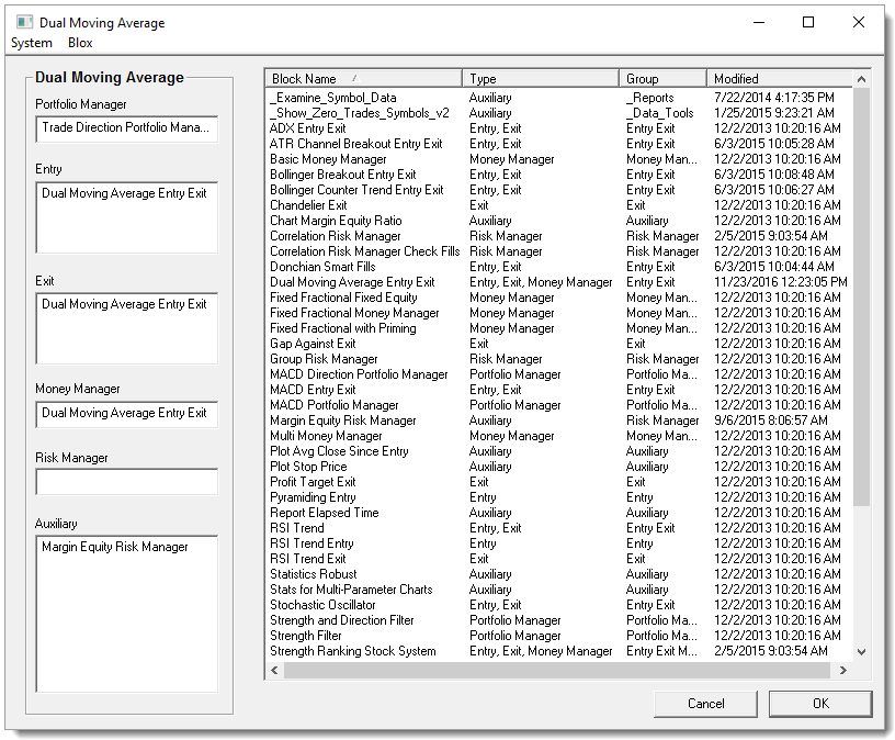 Linked System Item Editor
