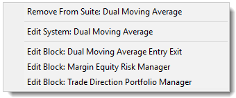 System Selector Edit Items