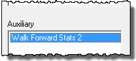 Walk Forward Stats 2 Blox is Added as an Auxiliary blox